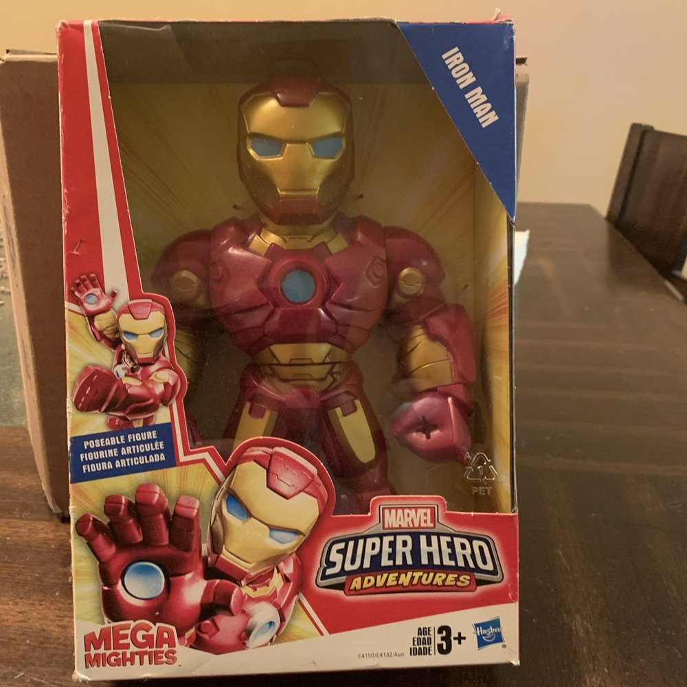 Hasbro Heroes Marvel Super Hero‎ Adventures Mega Mighties Iron Man - New